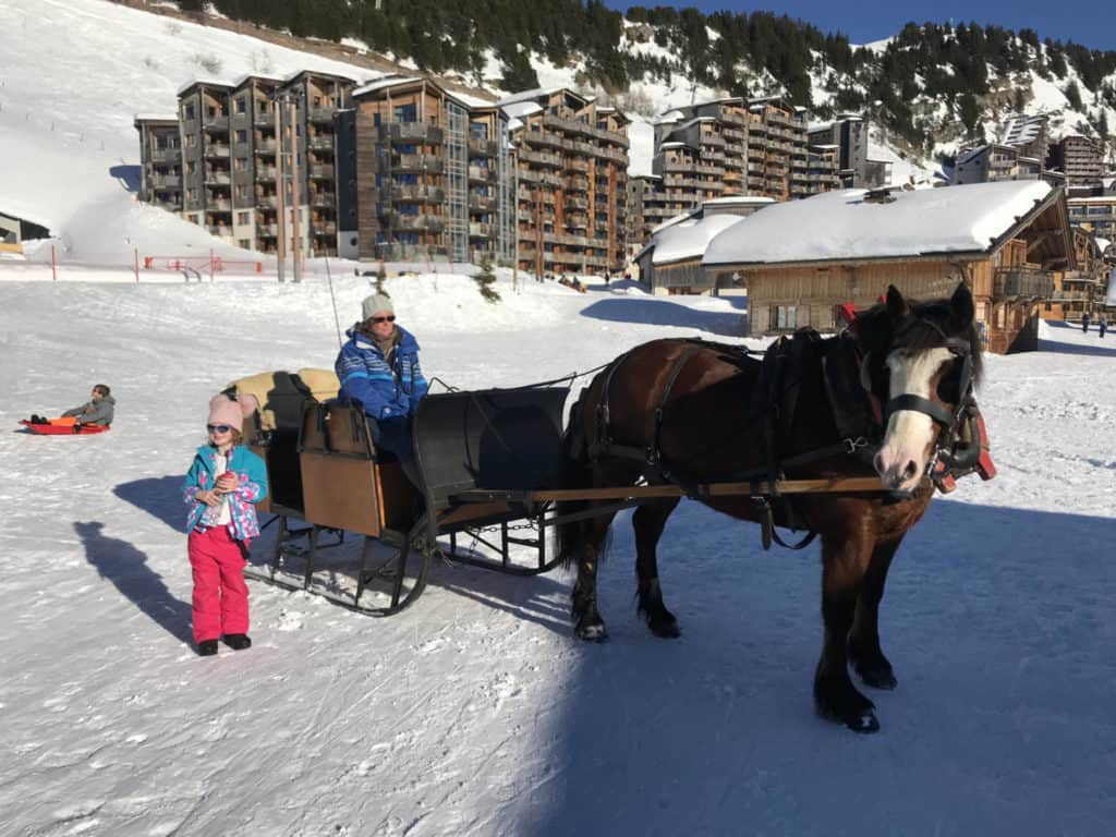 Horse sled - A family ski holiday with Chilly Powder - a catered chalet in Morzine, France