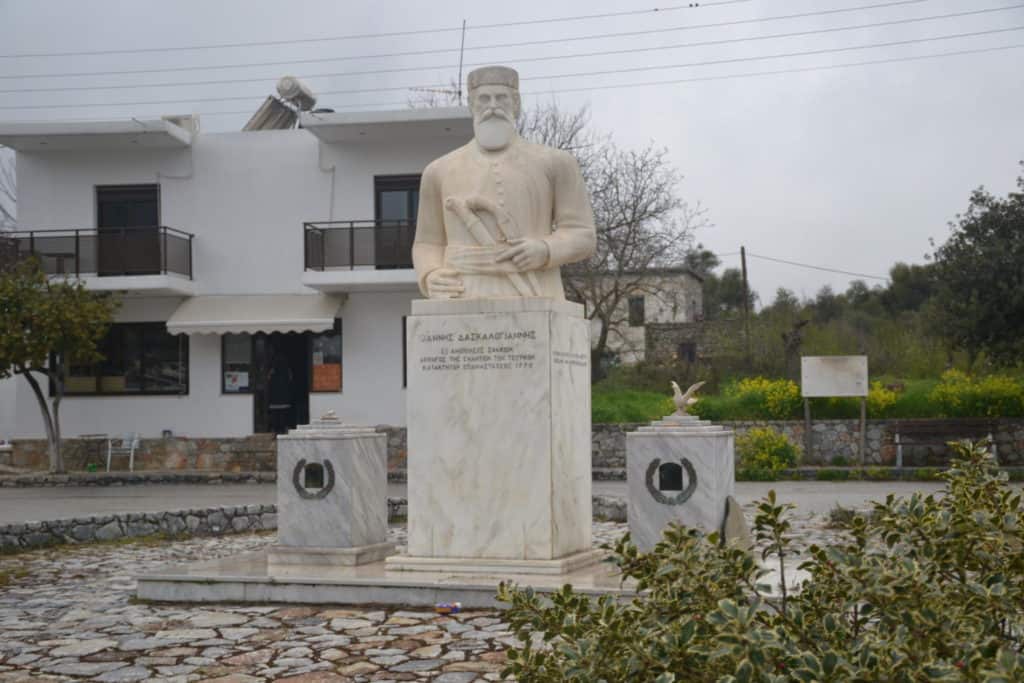 Resistance memorial in Anopolis village square - things to do in Chania, Crete