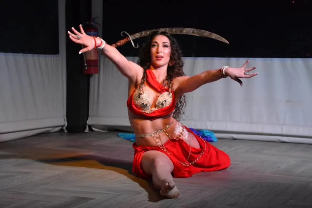 Belly dancer - entertainment at Kiani Beach Resort in Crete - an all inclusive family resort