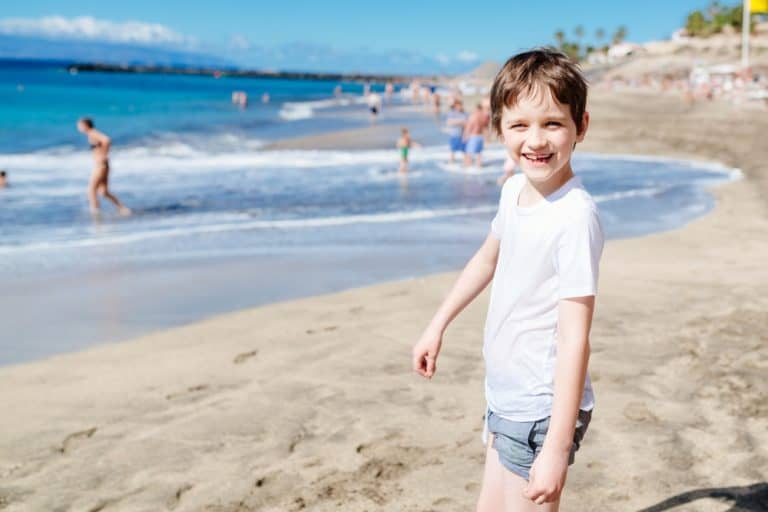 Boy on El Duque beach, Tenerife
