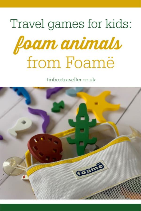 [AD gifted] Looking for travel games for kids? Check out this review of the foam game travel bags from Foamë - there a three sets for inquisative kids who love to build #travel #games #traveltips #familytravel #activity #bags #entertainment #roadtrip #flying #toddler #kids #build #activities