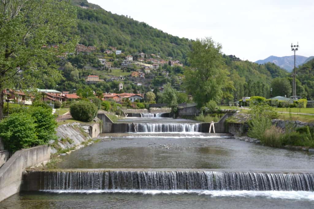 Giona river through Maccagno in Lake Maggiore, Italy