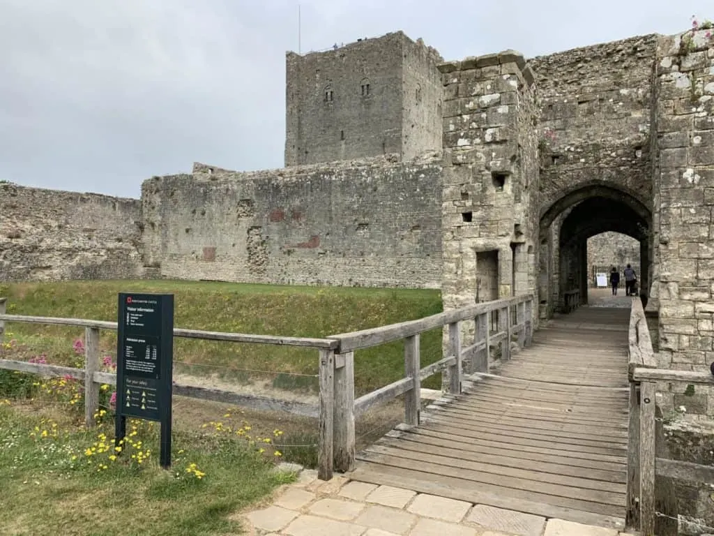 Portchester Castle entrance