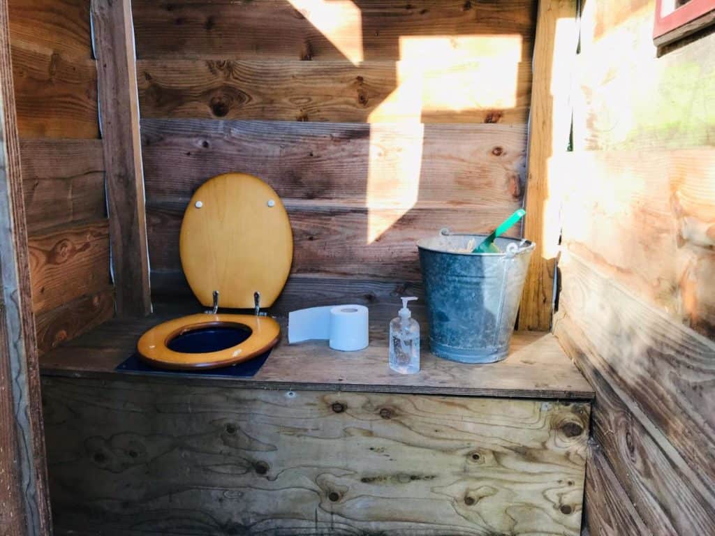 The loo at Blackdown Yurts - glamping in Devon