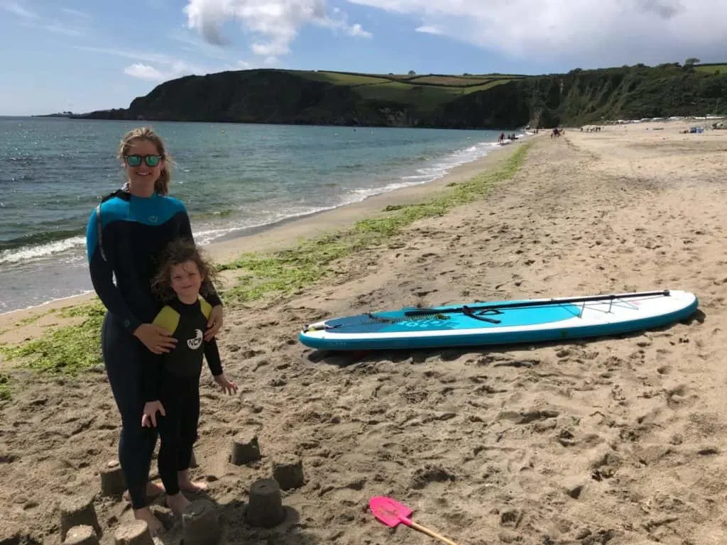 Beach after paddleboard