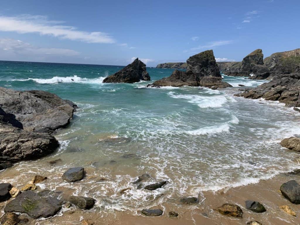 Bedruthan Steps beach