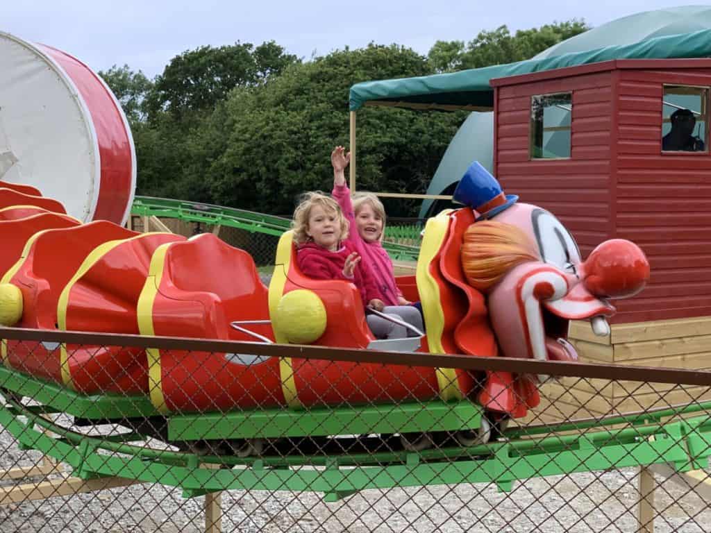 Clown rollercoaster at Camel Creek Adventure Park