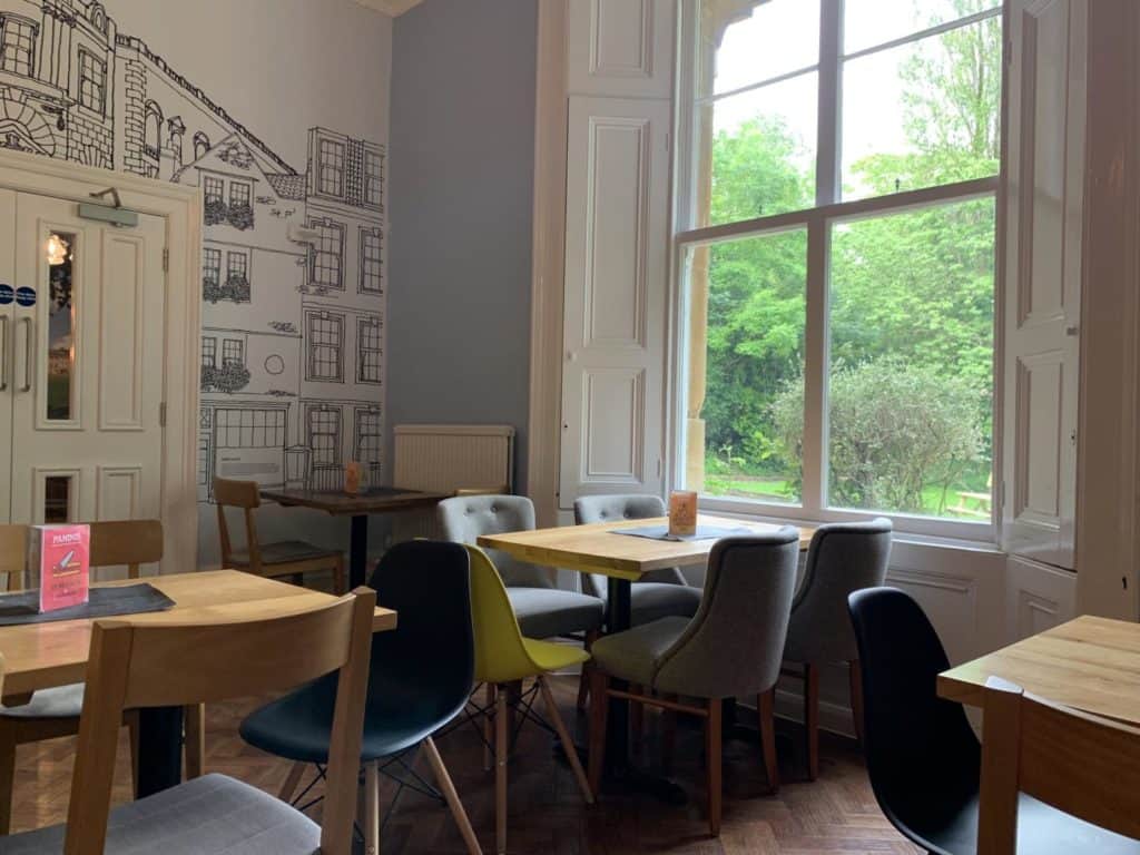 Dining room at YHA Bath