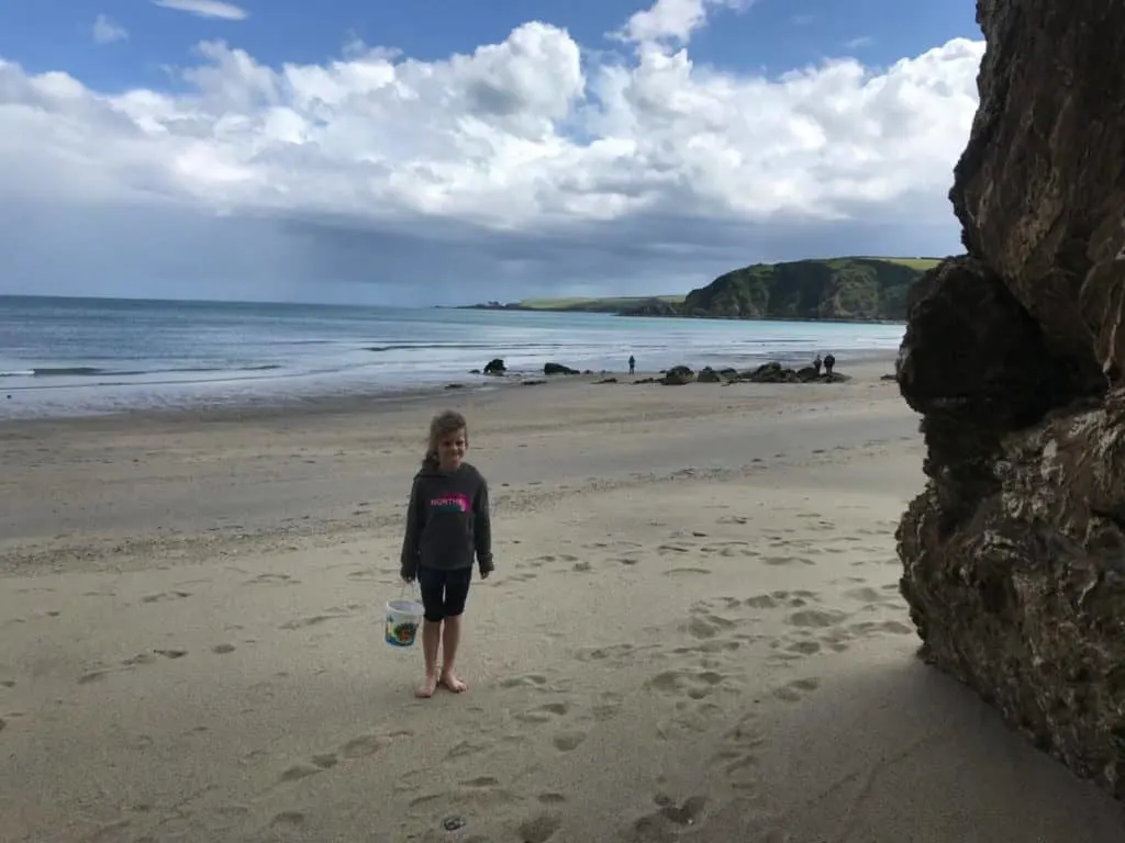 Exploring caves in Cornwall