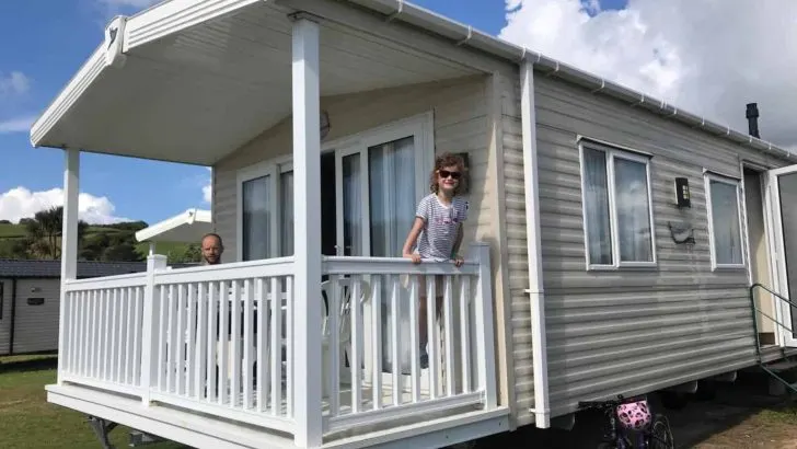 Holiday home E16 at Pentewan Sands - a Cornwall campsite on the beach
