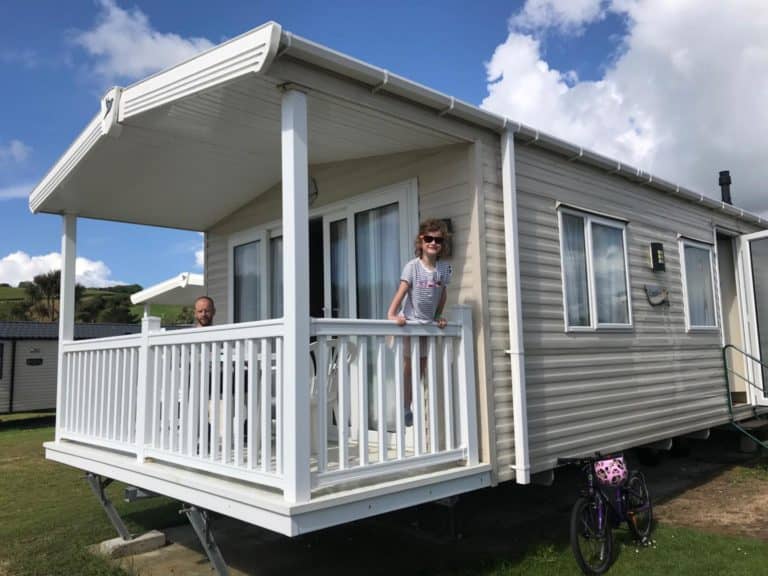 Holiday home E16 at Pentewan Sands - a Cornwall campsite on the beach