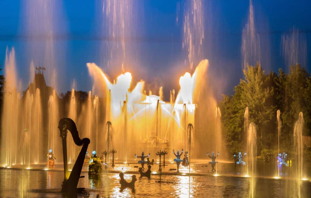 Orgues de Feu fountain and music show at Puy du Fou in France