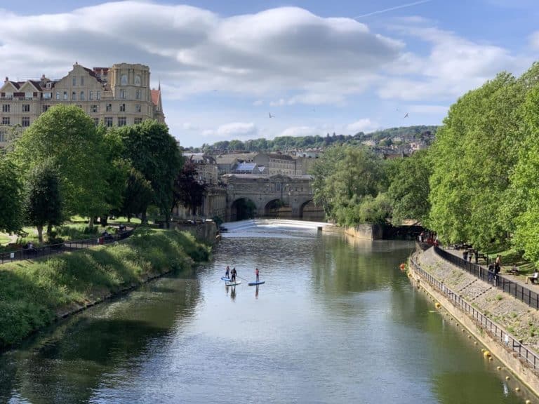 Pulteney Bridge and weir - city break in Bath