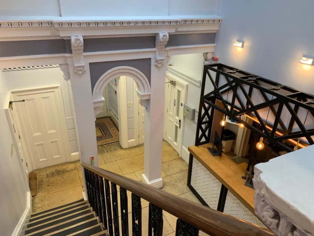 Reception hall at YHA Bath - cheap accommodation in Bath