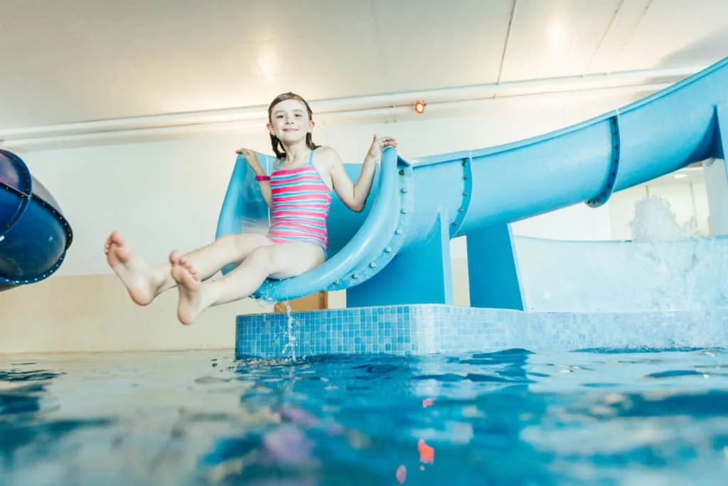 Pentewan Sands swimming pool slide