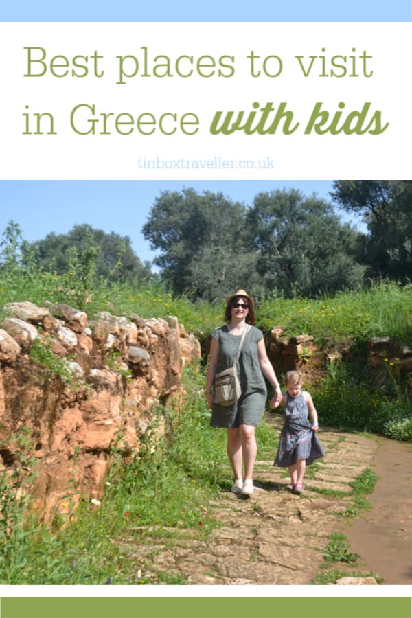 There are so many incredible places to visit in Greece with kids. Whether you want to see stunning beaches or discover ancient sights, Greece has it all #VisitGreece #familytravel #Europe #sunholiday #thingstodo #Greek #GreekIslands #travel #inspiration #mustsee #placestovisit #bucketlist 