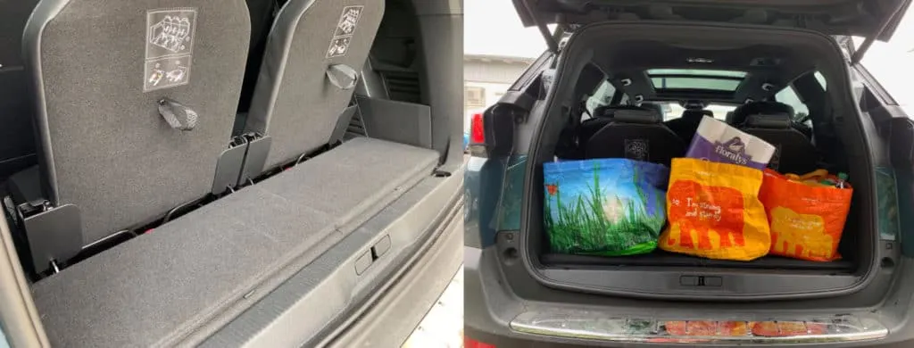 Boot with rear seats up Peugeot 5008 GT Line Premium