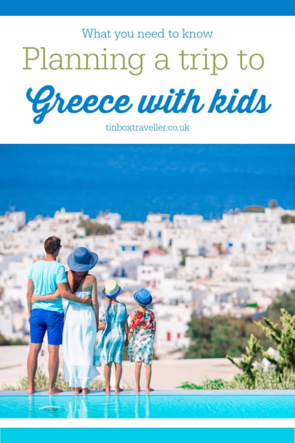 [AD] If you are planning a trip to Greece with kids then this guide will help you prepare. It covers what to do before, what to pack and how to get around #VisitGreece #travel #familytravel #travelblog #GreekIslands #travelinspiration #checklist #packinglist #loveGreece #travelwithkids #wanderlust #traveltips