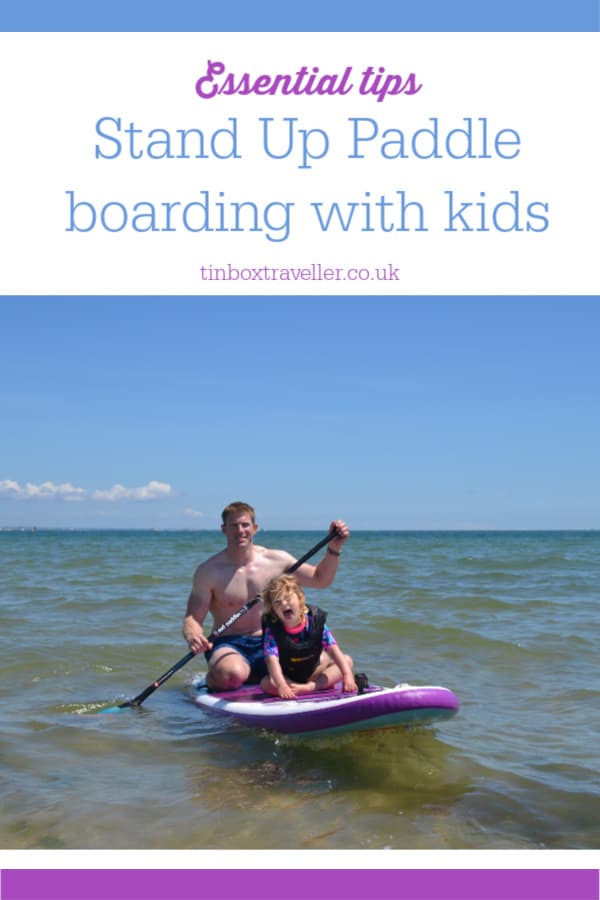 Everything you need to know about stand up paddle boarding with kids from safety and bouyancy aids to where to go and what to wear so you can enjoy the ride #SUP #paddleboard #watersports #outdoorfun #outdoorfamily #travelblog #familytravel #Devon #tips #paddle #familyactivity #howto