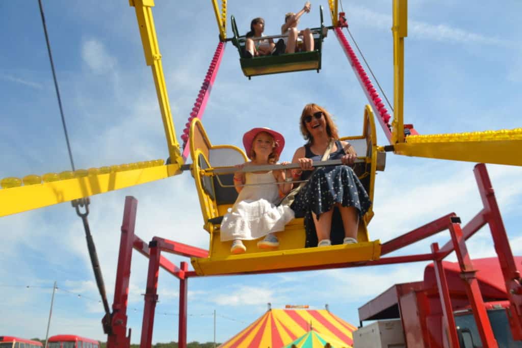 On the big wheel in Carters Vintage Fair