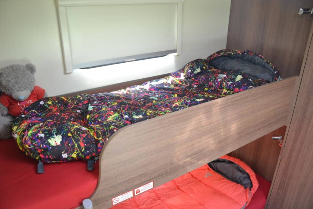 Caravan bunk beds
