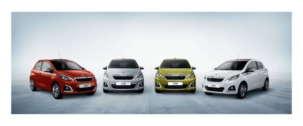 PEUGEOT 108 range