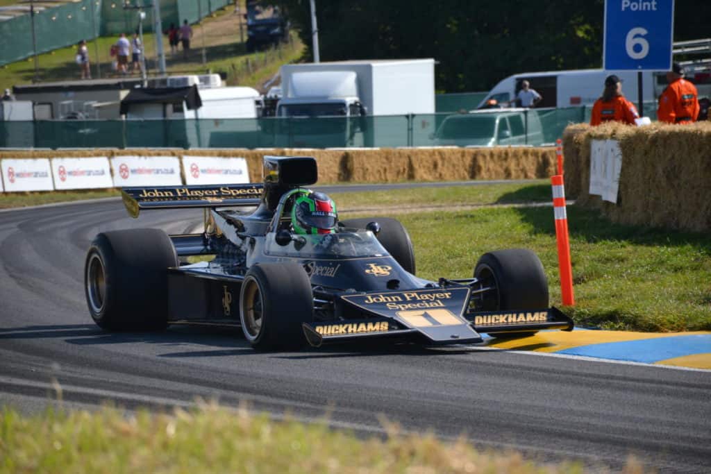Racing car on track at CarFest South 2019