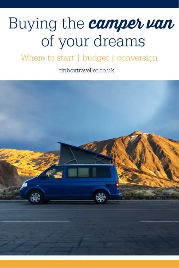 If you are thinking of buying a camper van or a day van and are wondering where to start, you have come to the right place. Here's what you need to know about buying a VW transporter or van into a camper van or day van #camper #camping #campervan #conversion #tips #ideas #needtoknow #VW #transporter #dayvan #travel #inspiration #travelblog #TinBoxTraveller #motorhome #layout #ideas #vanlife