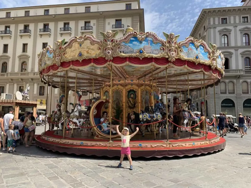Carousel in Piazza della Repubblica in Florence