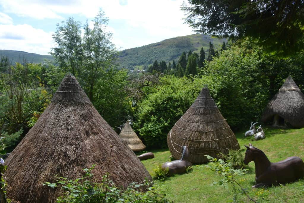 Huts in Iron Age Farm reproduction