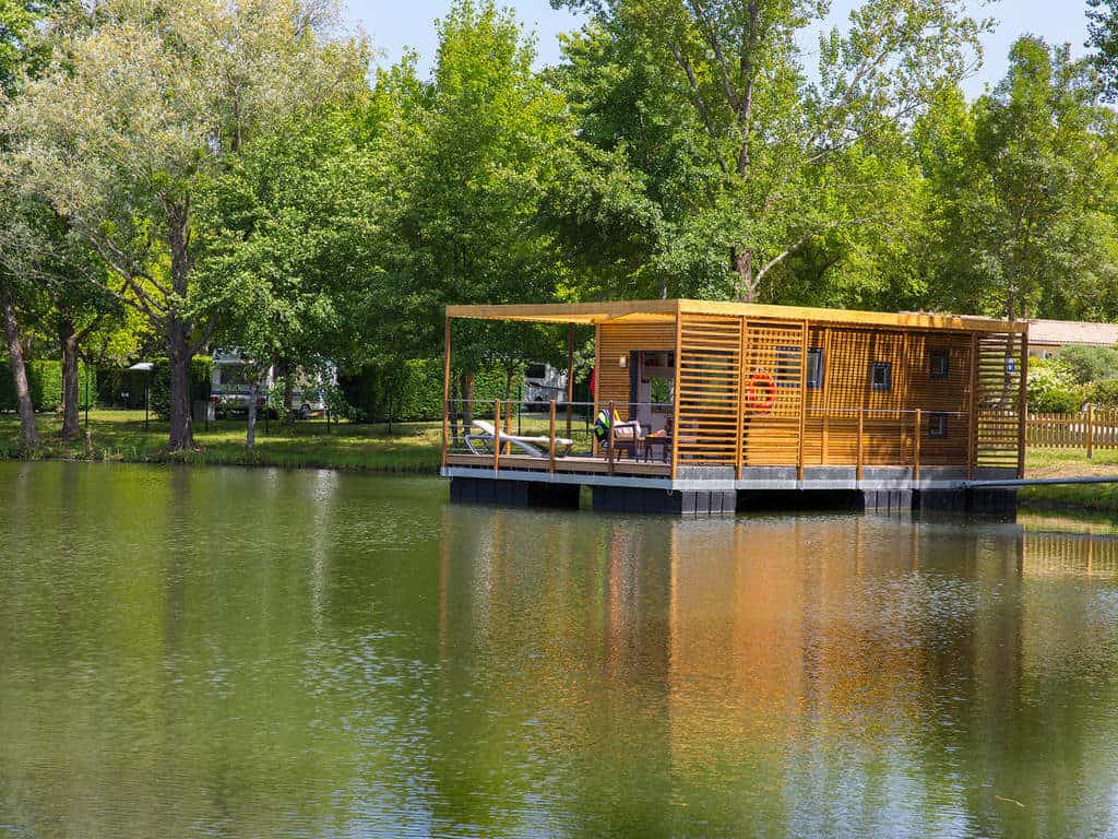 Lodge on lake