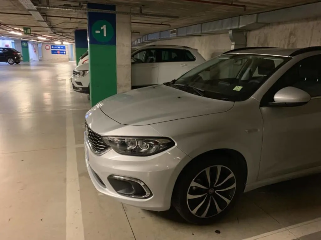 Car parked at Porto al Prato station in Florence