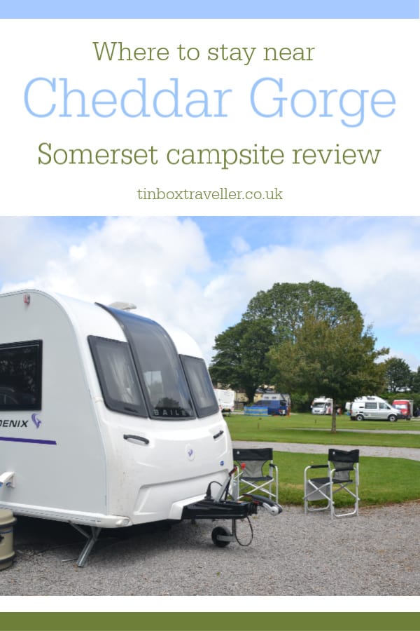 [AD] Looking for a campsite near Cheddar Gorge that's an ideal base for exploring? Take a look at our Cheddar Mendip Heights Camping and Caravanning Club Site review. We stayed in exchange for coverage on my blog #travel #campsite #camping #caravanning #CheddarGorge #Cheddar #Wells #Somerset #UK #campingandcaravanningclub #caravan #familyholiday #review 