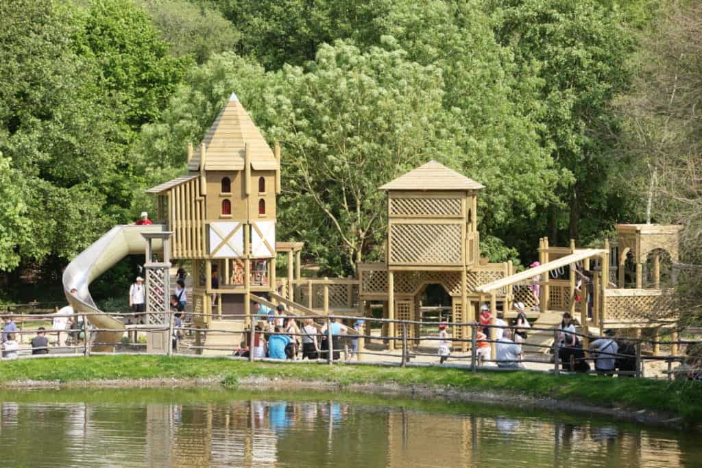 Playground at Puy du Fou with kids