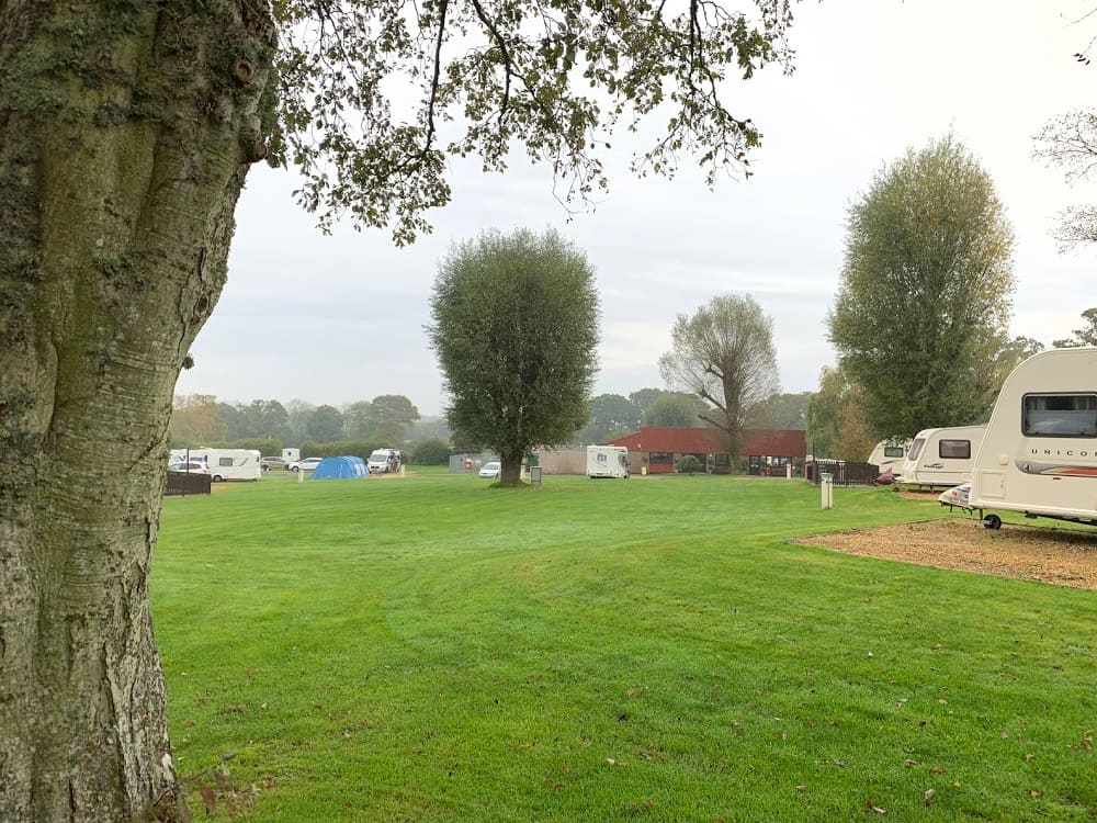 Top field at Verwood Camping and Caravanning Site