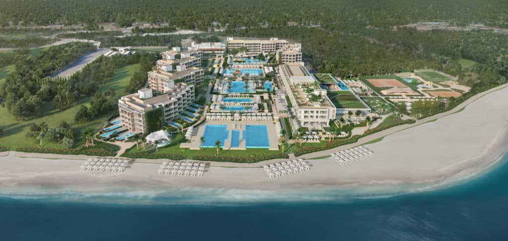 IKOS Andalucia resort in Costa Del Sol from above