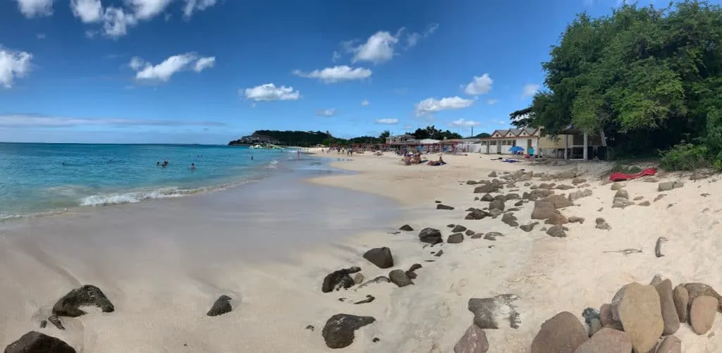 View of Darkwood Beach in Antigua
