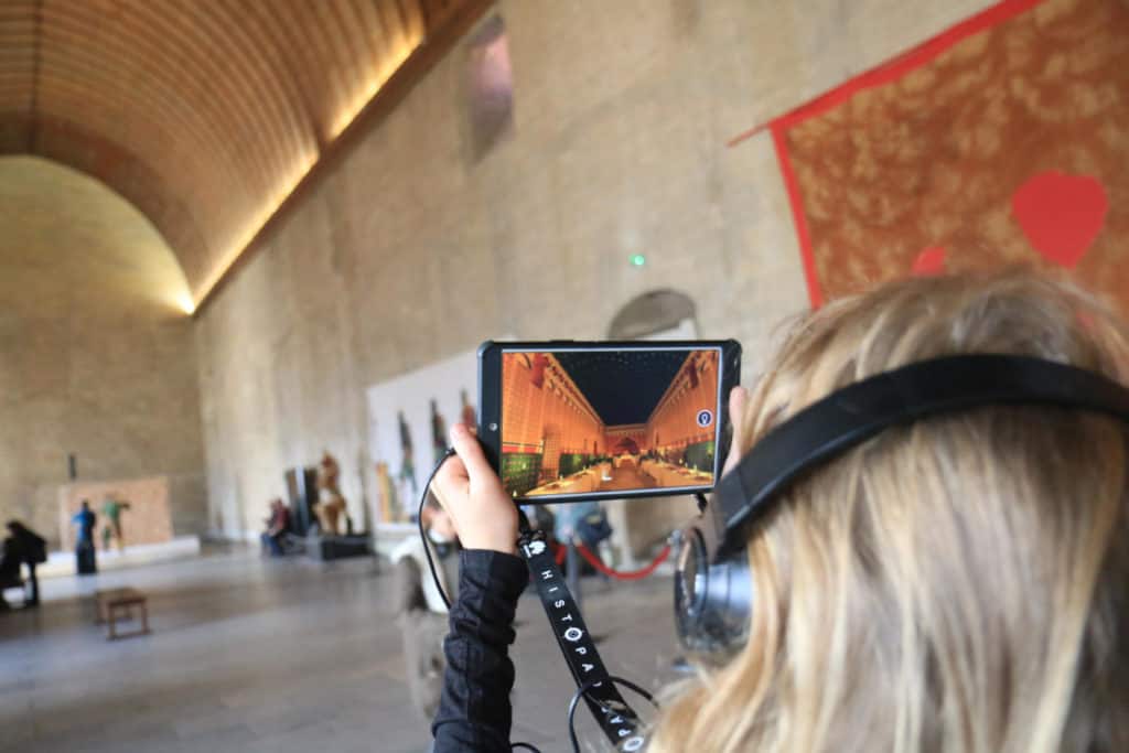 VR Histopad being used at Palace of the Popes