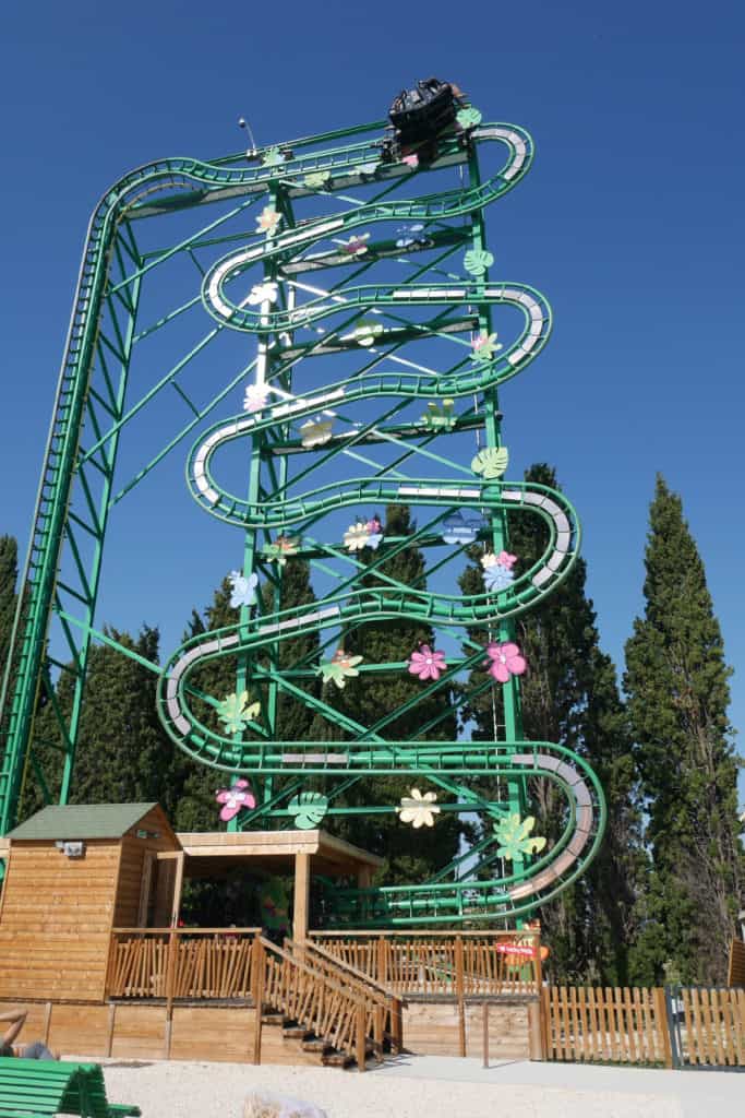 Rollercoaster ride at Parc Spirou - things to do in Provence France