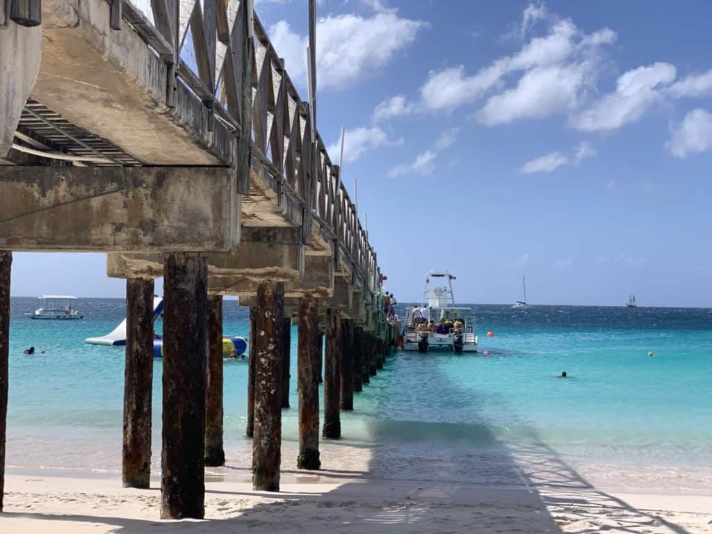 Pier at the Boatyard in Barbados - winter sun cruise in the Caribbean