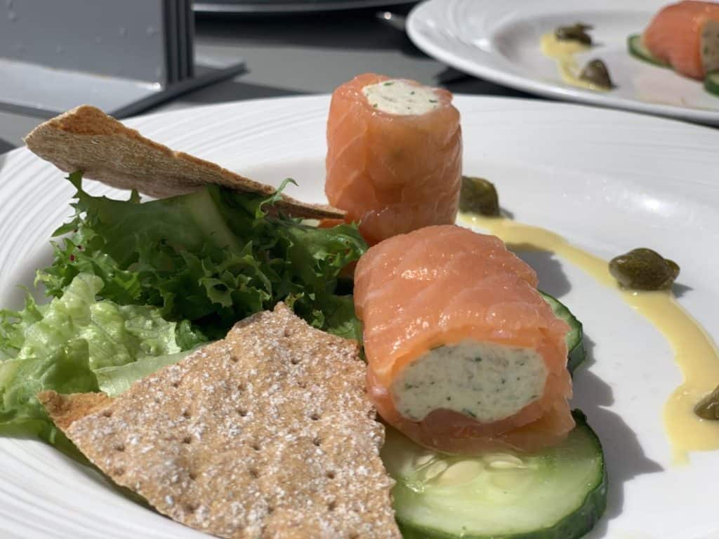 Light lunch in The Retreat on P&O Cruises Azura