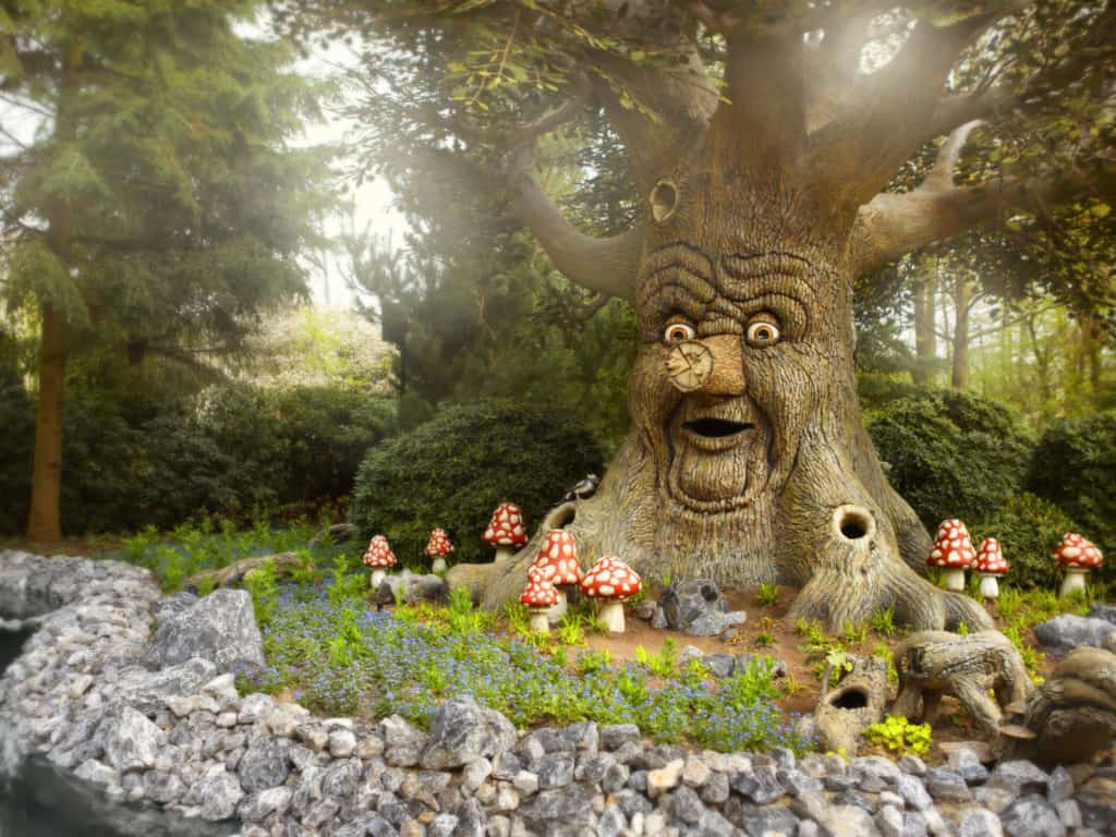 Magical tree at Efteling them park in Holland - best family holiday destinations in Europe
