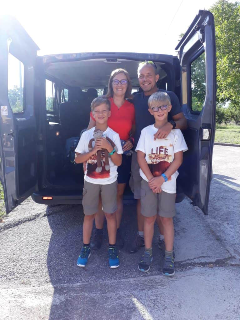 Family and van