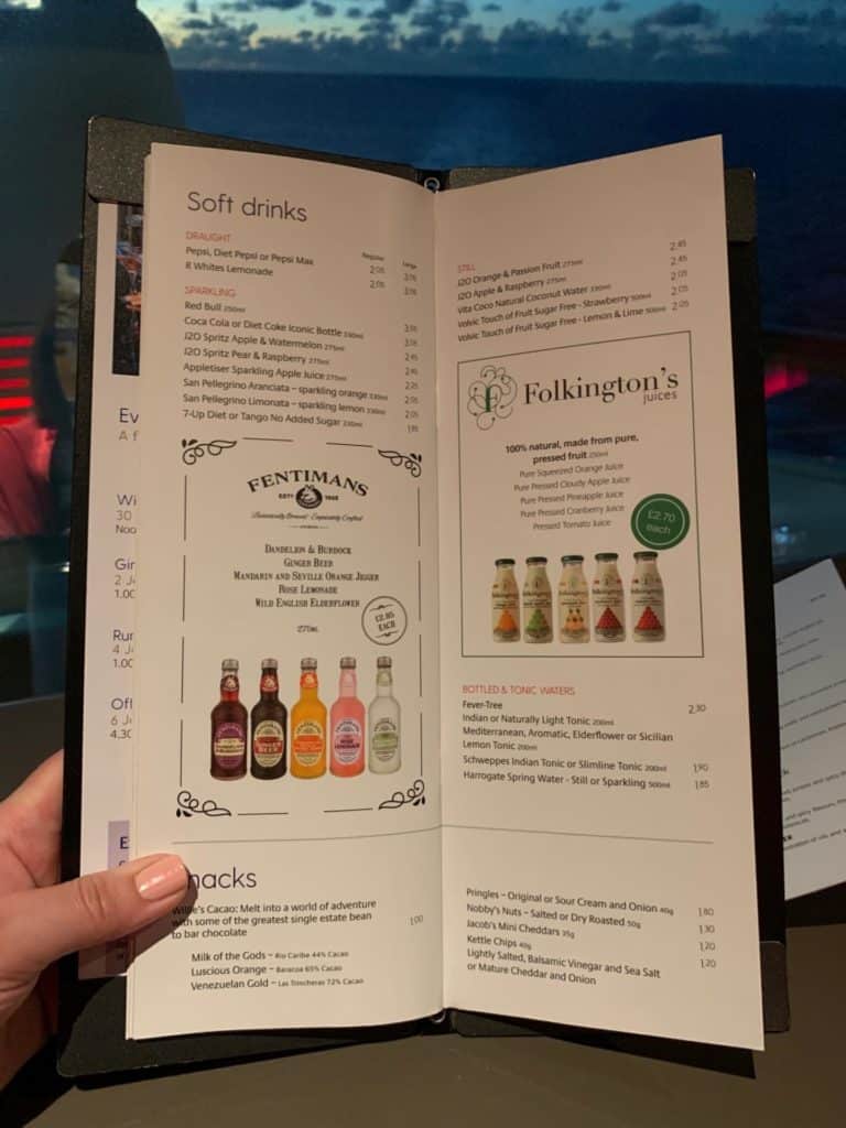 azura cruise ship drinks packages