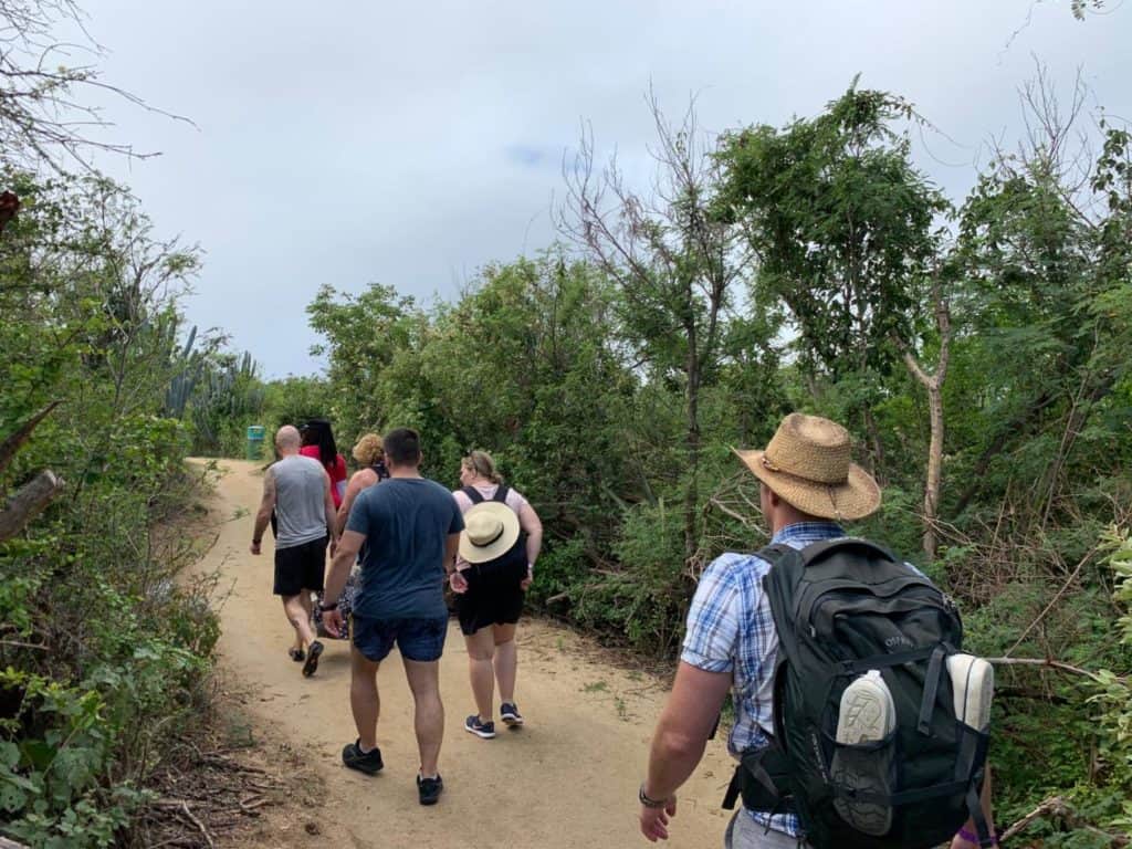 Walking to Devil's Bay in Virgin Gorda