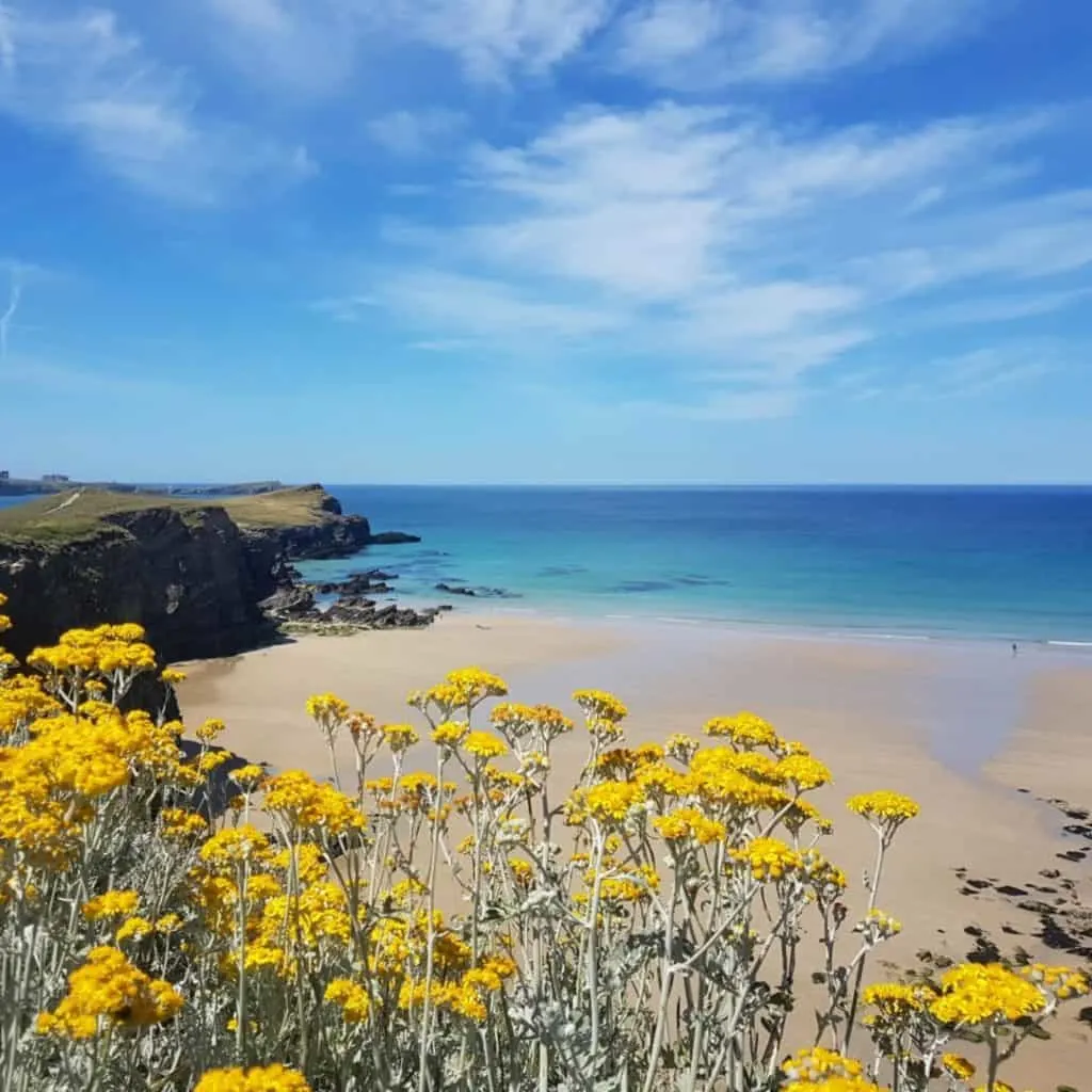Cornish beach near Sands Resort Hotel & Spa