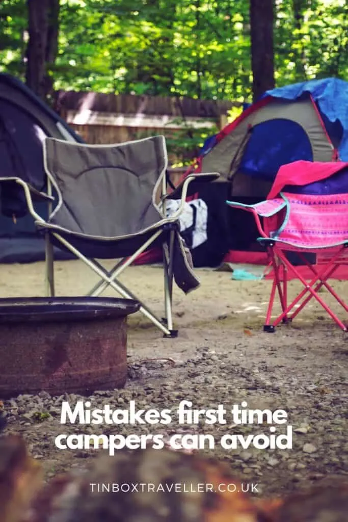 Are you planning your first family camping holiday? Don't fall victim to common mistakes. Read our guide to camping for beginners before you pitch up! #travel #tips #camping #tent #holidays #family #TinBoxTraveller #advice #mistakes #blog