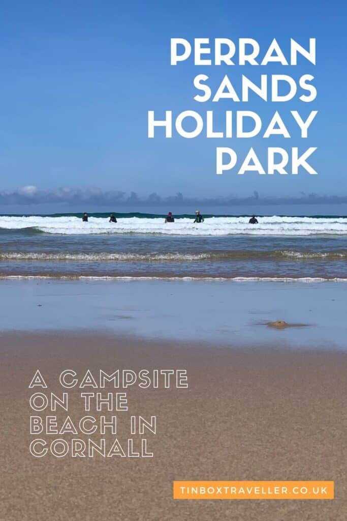 Looking for a family & dog-friendly holiday park on the beach? Check out our Haven Perran Sands Holiday Park review. It's right on the coast at Perranporth #Cornwall #England #UK #staycation #holiday #camping #caravanning #park #campsite #touring #review #Haven #Perranporth #PerranSands #TinBoxTraveller