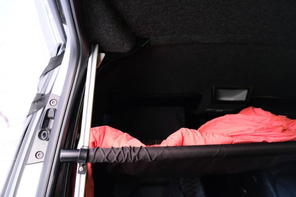 Bunk strut on Cabbunk VW Transporter bed for kids