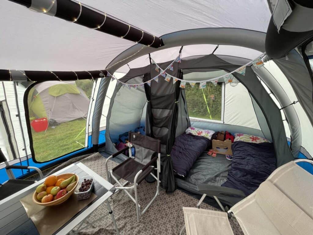 Inside the OLPRO Cocoon Breeze awning